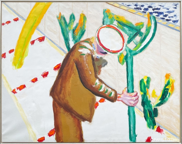 RAVEEL Roger - Vader plant een boompje in de witte ruimte van de aarde